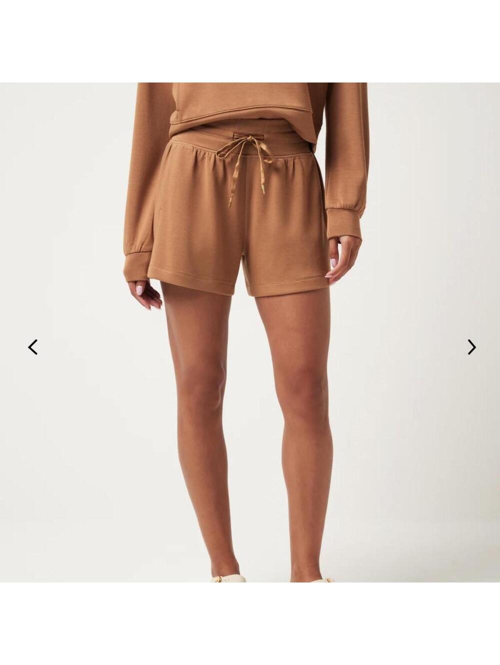 Travis Matthew Skyloft Soft Tie Short chestnut brown size S comfy casual summer